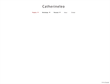 Tablet Screenshot of catherineleo.com